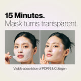 EARTHWARD Salmon DNA PDRN Collagen Pearl Mask | Hydrating Pink Glow Mask | for glass skin younger looking Korean Skincare 2.53 fl.oz