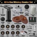 Whiskey Advent Calendar 2026 for Men, 24 Day Bourbon Smoker Infuser Kit for Cocktail and Whisky Lovers, Perfect Christmas for Husband, Dad, Boyfriend, Him(NO Butane, Glass)