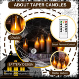 kakoya Flameless LED Candles Upgraded Realistic Flickering Flame,7Pcs Battery Operated Candles with Remote Timers,LED Pillar Candles for Home Decor,Christmas,and Parties（Grey）