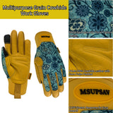 MSUPSAV Puncture Resistant Gardening Gloves,Work Glove,Blue,Medium