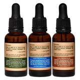 Dr. Squatch Conditioning Beard Oil & Cologne 3 Pack - Natural Men's Beard Oil Gift Pack - Nourish & Moisturize - Long Lasting Scent - Fireside Bourbon, Glacial Falls, Woodland Pine