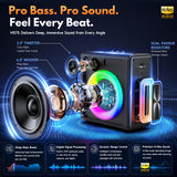 Karaoke Machine for Adults with 2 Wireless Microphones, 200W PA System