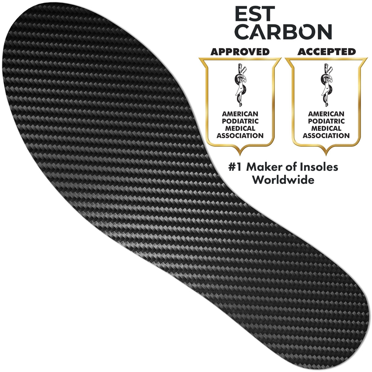 Carbon Fiber Insole - 1 pc, Men 11-11.5, Women 12-12.5 - Unisex Shoe Insert - Stiff Foot Plate - Orthotic Insole - Turf Toe, Hallux Rigidus, Flat Feet, Plantar Fasciitis, Mortons Extension