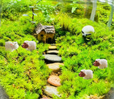 Jxpinet 150 Pcs Mini Sheep Figurines Mini Resin Sheeps for Bonsai Micro Landscape Home Garden Decor Craft