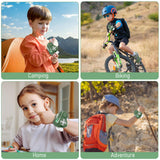 Dinosaur Walkie Talkies for Kids 2 Pack Camping Gear T-Rex Outdoor Toys for Boys Age 3-12 Year Old 3 Channel Long Range Birthday Gifts Easter Christmas Stocking Stuffers