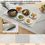 FYY Warming Mat for Food - Rapid and Full Surface Heating, 6 Temp Settings, 6H Timer, Rollable Portable Food Warming Mat, Ideal for Gatherings, Parties, Keep Meal Warm (X Large Size, Khaki)