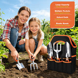 9-Piece Garden Tools Set Heavy Duty Stainless Steel with Tote Bag