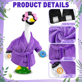 Lady Porch Goose Outfit Bathrobe Goose Outfit for 17/23" Outdoor Statue