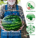 15 Pack Melon Cradle for Garden Pumpkin Support Stand Trellis,Avoid Ground Rot,Plastic Plant & Garden Support for Pumpkin Watermelons Squash Strawberries(Green)