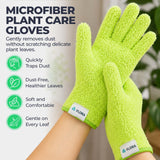 Flora Microfiber Dusting Gloves for Houseplants –Save Your Plants from Hidden Killers–Ultra-Gentle Microfiber (2)