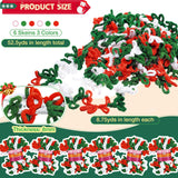 Threlaco 6 Skeins Christmas Loop Yarn Finger Loops Yarn Bulk Soft Chunky Yarns 600 g for Christmas Yarns Beginners Knitting No Needles or Hooks Crochet Gift Craft (Red, White, Green)