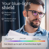 livho High Tech Blue Light Glasses - Advanced up to 99% Blue Light Blocking Computer Glasses - Anti Eyestrain & UV Glare Protection
