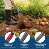 HANTOP Drain Spade Root Saw Spades Narrow Serrated Shovel, 44 inches