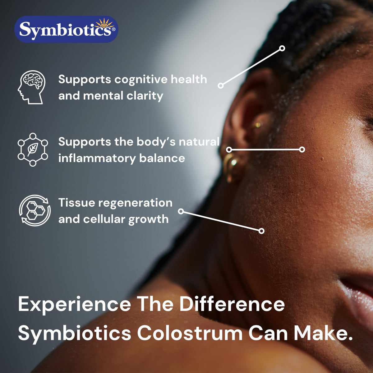 Symbiotic Plus Symbiotics Colostrum Plus Powder Supplement for Immunity Support, 6.3 ...