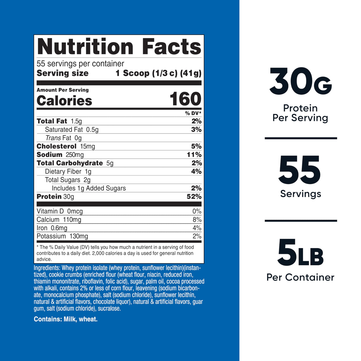 Nutricost Whey Protein Isolate (Cookies N Cream) 5LBS