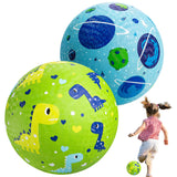 U&C Planet 2 Pack Playground Balls for Toddler Kids, 8.5 inches Cartoon Rubber Balls with Pump, Kickball Outdoor Indoor Game, Great Gift for Boys Girls Aged 1 Above, Operation Christmas Child Shoebox