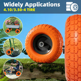 【UPGRADED】4.10 3.50-4 Tire and Wheel