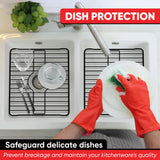 Better Houseware Sink Protectors for Kitchen Sink, Protective Metal Grid, 18.1x12.3x1 inches, White Kitchen Sink Mat to Shield Sink Base from Scratches, Rust-Resistant Coating, L