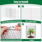 30Pcs Garden Plant Protector Cage 12''x12'', 10 Set Metal Wire Protectors