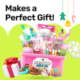 Original Stationery Ice Cream Slime Kit for Girls Toys, DIY Cherry-Scented Slime Making Set with 31 Pieces, Fun Arts and Crafts for Kids Ages 8-12, Birthday Gift