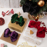 Ribbli Red Velvet Wired Ribbon 2.5 Inch Velvet with Satin Christmas Ribbon for Gift Wrapping Christmas Tree Decoration Crafts Wreaths Supplies-Continuous 10 Yards