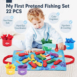 hahaland Montessori Toys for 1 Year Old Boy Girl Birthday Gift-Fishing Game