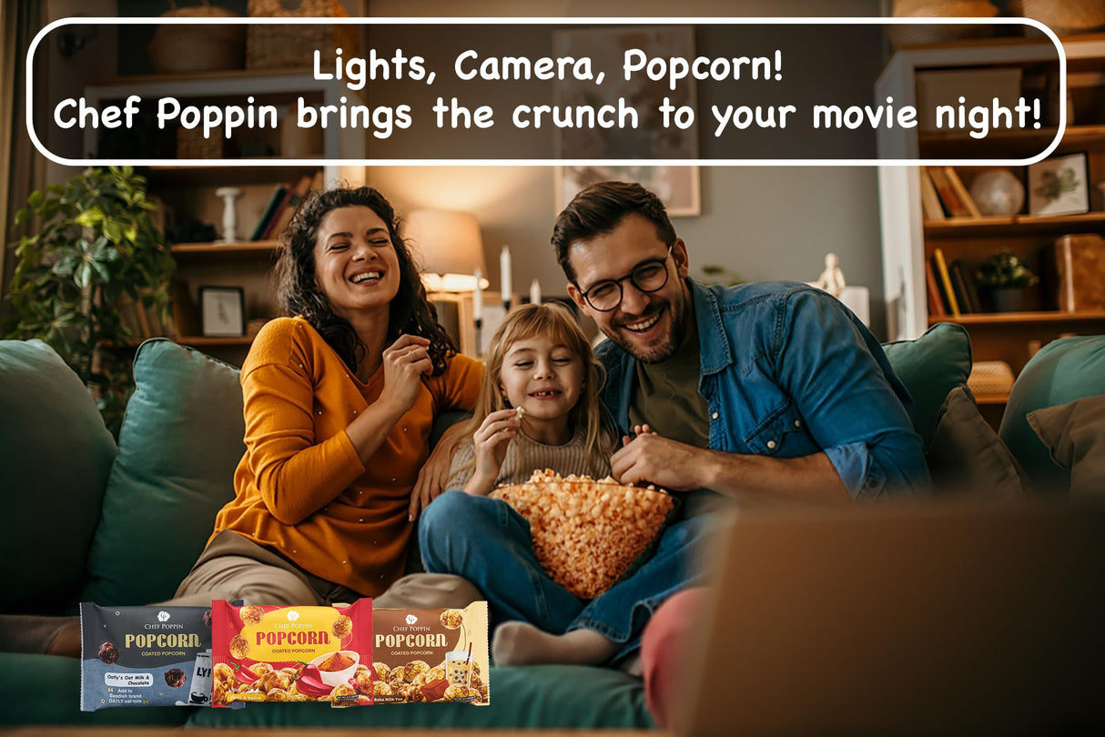 CHEF POPPIN Gourmet Flavored Popcorn, Non-GMO, Chili & Spice, 20g, 6 Pack, .71 oz each
