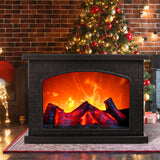 Fireplace Lanterns Decorative,Small Fake Fire Place Lamp,LED Flame Effect