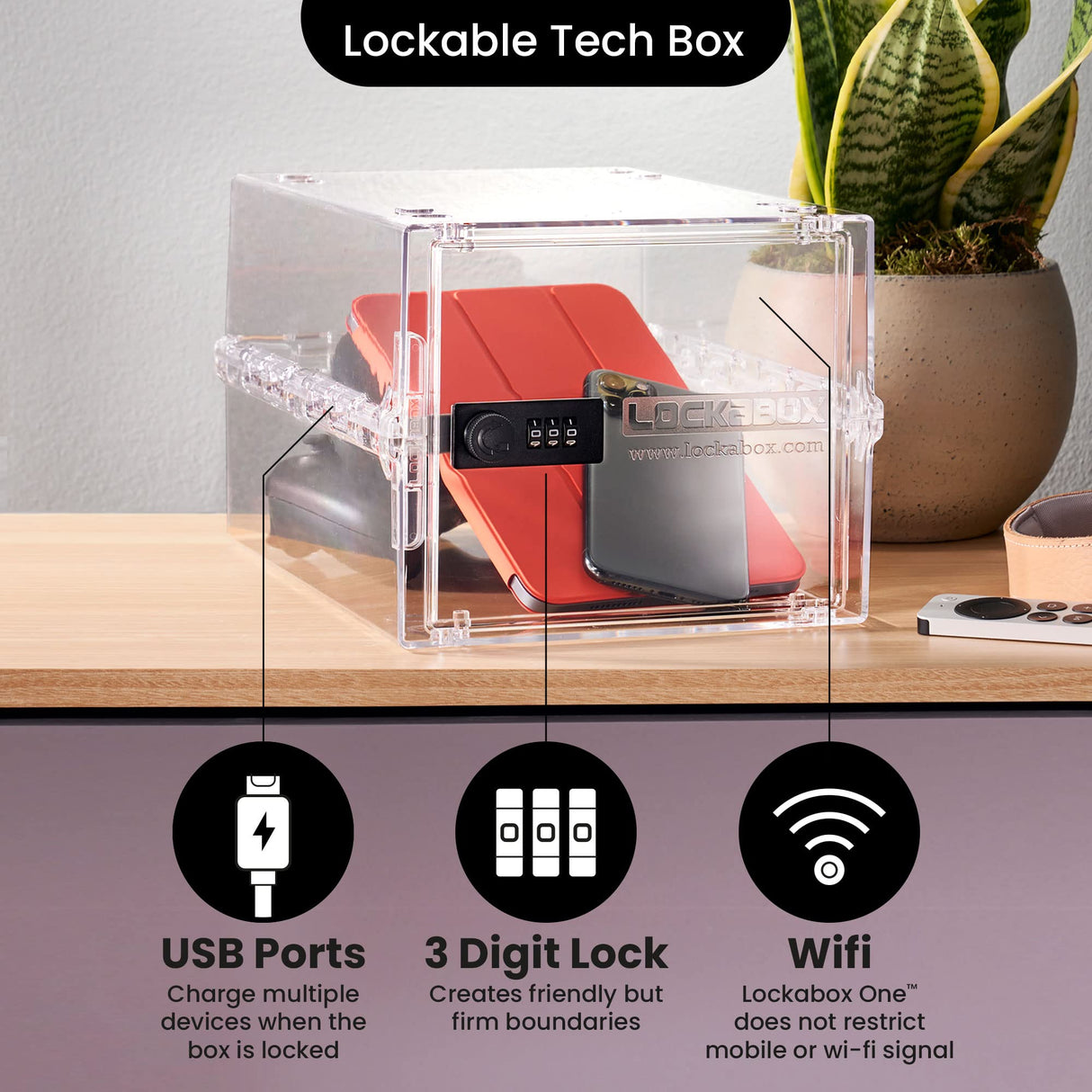 Lockabox One™ | Premium Medicine Lock Box | Medium Medication Lock Box With Code For Medicines, Vitamins & Supplements | External Size 12 x 8 x 6.6 inches (Light Medi Green)