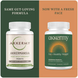 Akkermansia Probiotic for Healthy Weight | Naturally Increases GLP-1 | 60 Day Supply | Contains Bacillus Coagulans, Vitamins B2, D3 & Chromium | SIBO Friendly, Vegan & Gluten Free