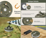 2-Pack Camping String Lights | Rechargeable 4 in 1 Quick Storage 32.8FT Tent Lights with 8 Modes | Hanging Waterproof LED Lamp for Outdoor Patio Garden Party | Christmas Holiday Decor - Camping Gear