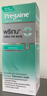 Pregaine Clear Gel Shampoo Thinning Hair for Men and Women for Nomal/Oily Hair 200ml