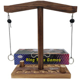 Board Games for Indoor/Outdoor Family & Party Fun - Ring Toss Game Set with Easy Assembly, Perfect for Halloween Games, Thanksgiving, Christmas Parties & White Elephant Exchanges - Portable Design