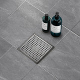 Square Floor Drain - Vancoco Bathroom Floor Drainer Anti-odor Anti-clogging Shower Floor Drain with Removable Straine(150 * 150mm)