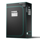 MARS HYDRO 4x2x6 Advanced Grow Tent, 48"x24"x71" High Reflective Mylar 1680D for Hydroponics Indoor Plant Growing, with Observation Window,Floor Tray and Smooth Zipper for TSL2000/SP3000