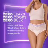 Always Discreet Adult Incontinence Underwear for Women and Postpartum Underwear, Extra Large, Up to 100% Bladder Leak Protection, 64 Count (2 Packs of 32)