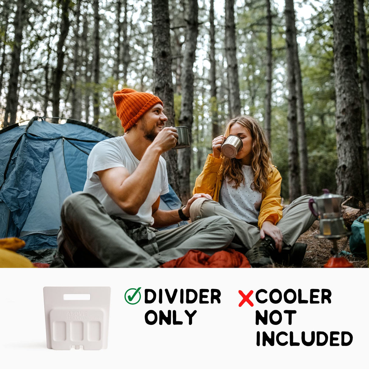 Above Sea Level Ice Pack Divider Compatible with YETI Coolers - Fits YETI Tundra 35/45