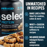 PEScience Select Protein Powder, Whey and Casein Blend, Clean Protein Powder for Women and Men, Low Calorie, Low Carb, Keto Friendly, Gluten Free, Chocolate Peanut Butter Cup, 55 Servings