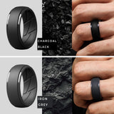 ThunderFit Men's Silicone Rings, Breathable Rubber Bands, 10mm Wide