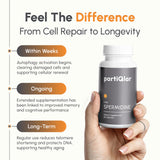 partiQlar Spermidine Supplement - 99% Purity - 8 mg per Capsule - 3rd Party Lab Tested - for Men & Women Cellular Renewal, Longevity - Made in USA - 60 Capsules