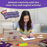 Skillmatics Foil Fun - Girl Power, 20+ DIY Foil Art Magnets, Mess-Free Craft Kit, 60+ Foam Stickers, Creative Activity for Girls, Kids, Tweens, Teens (Ages 7-13), Christmas Gifts, Travel, Party Favor