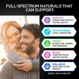 Fertility Supplements for Men - Zinc, Maca, Ashwagandha, L-Arginine - Male Vitality Conception for Him - Count and Motility Pregnancy Aid - Vitamins and Male Fertility Support Supplement - 120 Pills