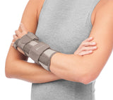 MUELLER Sports Medicine Reversible Wrist Stabilizer with Splint, Wrist Pain Relief Support for Men and Women, Ideal for Carpal Tunnel, Tendinitis, Arthritis, Taupe, Large/X-Large