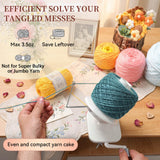 SPEENSUN 3.5 OZ Yarn Ball Winder, Low Noise Spinner for Crocheting, Grey