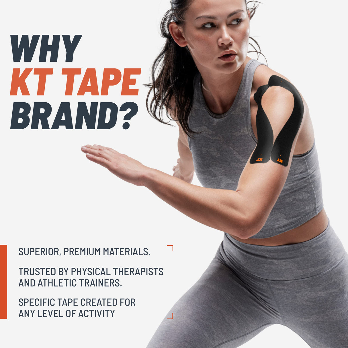 KT Tape, Original Cotton, Elastic Kinesiology Athletic Tape, 150 Precut 10” Strips, Beige