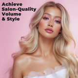 Farery 1.5-Inch Thermal Brush - Ceramic Ionic Heated Round Brush for 90's Full-Bodied Style, Volumizing, Smooth Hair & Natural Curls, Dual MCH Heating, Digital Display, 9 Temperature, Dual Voltage