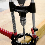 Milescraft 1318 DrillMate Portable Drillling Guide – Precision Drilling Jig Attachment for Drilling Angled or Straight Holes, Adjustable Drill Guide Attachment, Portable Drill Press with 3/8” Chuck