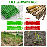 WAENLIR Garden Stakes 60 inch 5ft Sturdy Tomato Stakes, Plant Stakes for Outdoor Plants, Metal Plant Support Sticks for Gardening, Pack of 50