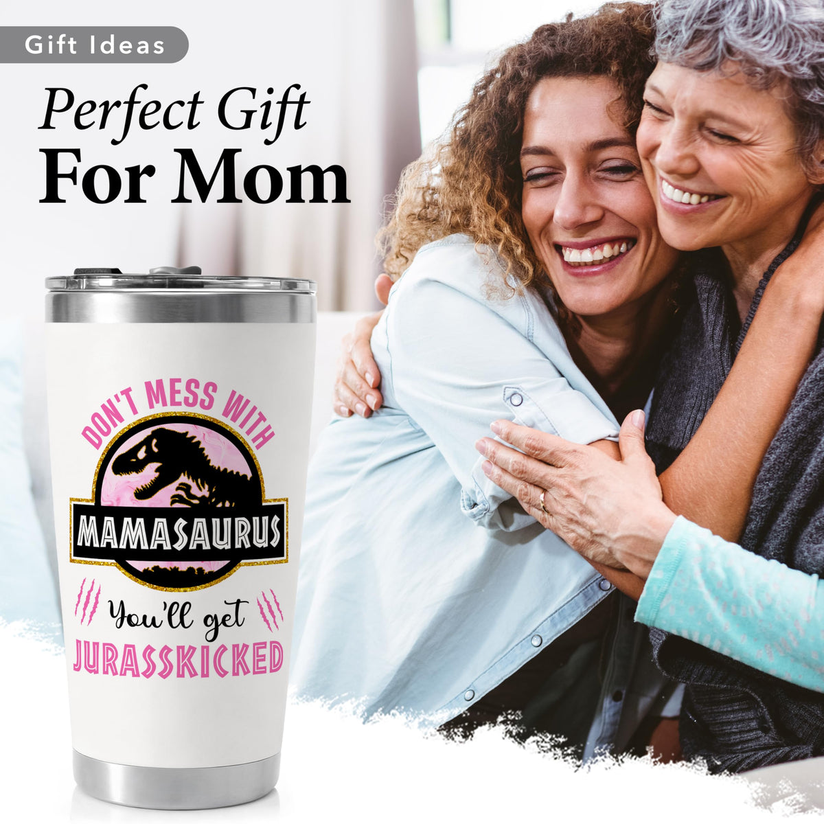 Gifts for Mom from Daughter, Son for Christmas, Mothers Day, Birthday - Mom Christmas Gift - Birthday Gifts for Moms, Happy Birthdays Moms - Best Mother Tumbler 20Oz Stainless Steel Coffee Cup