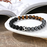 Soccer Bracelet, Mens Obsidian Hematite Bracelet, Soccer Gifts Men Teen Boys Gift Ideas 8 12 13 15 14 16 18 Year Old Son Grandson Birthday 2026 Party Favors Coach Cool Stuff Stocking Stuffers